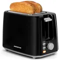 Produktbild: Aigostar Toaster,7 Einstellbare Bräunungsstufe + Auftau- & Aufwärmfunktion,2 Breite Toastschlitze,750W, Sandwichtoaster Schwarz