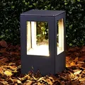 Produktbild: Außenleuchte Lucande, Nicola, Schwarz, für Terrasse, Aluminium, Modern - 10.8 - 20.2