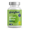 Produktbild: Ginkgo Biloba 3950mg - 365 Tabletten hochdosiert - Mit Flavonoglykoside + Terpenlactone & Ginkgosäurefrei - 50:1 Extrakt - Laborgeprüft, vegan und ohne Zusätze in Deutschland hergestellt