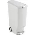 Produktbild: Simplehuman Treteimer Slim Step Can weiß 40 L CW1362 schmaler Tritt-Mülleimer aus Kunststoff 10012797