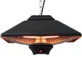 Produktbild: Aktobis Decken-Heizstrahler, Balkonheizer, Zeltheizer WDH-200LS (Schwarz + bis 2.000 Watt + LED Lampe)
