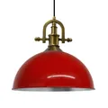 Produktbild: Pendelleuchte Industrielle Metall Groß 40 cm, Rot Pendellampe, Küchenlampe
