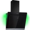 Produktbild: Klarstein Dunstabzugshaube 60cm, Abluft-Dunstabzugshaube, Abzugshaube mit Kohlektiv-Filter, Dunstabzug mit 563m³/h Luftstrom, Wandhauben für Küche mit RGB-LEDs, Leise Dunstabzugshauben 60 cm