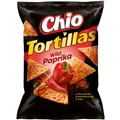 Produktbild: Chio Tortillas Wild Paprika vegetarisch vegan Chipstüte 110g