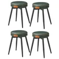 Produktbild: VASAGLE EKHO Kollektion - Esszimmerstühle, 4er Set, Küchenstühle, Kunstleder, Mid-Century-Modern-Stil, 48,2 cm hoch, für Küche, Esszimmer, einfacher Aufbau, waldgrün LDC171S05
