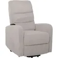 Produktbild: Mendler Fernsehsessel HWC-K62, Relaxsessel TV-Sessel Liege, Liegefunktion Aufstehhilfe, Metall Stoff/Textil Cord ~ hellgrau