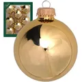 Produktbild: Krebs Glas Lauscha Christbaumkugeln, Gold, Glas, 7x7x7 cm, Dekoration, Weihnachtsdekoration, Weihnachtsbaumschmuck, Weihnachtskugeln