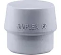 Produktbild: Gummihammer HALDER SIMPLEX Ersatzeinsatz TPE-mid grau 60mm