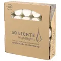 Produktbild: Nightlights, Teelichter, WENZEL, 24/38 mm, Brenndauer ca. 8h, transp. Hülle, 50 Stück