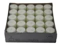 Produktbild: Teelicht Nightlights 50er Box transparente Hülle Brenndauer ca.8 Std.Unparfümier