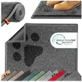 Produktbild: KESSER Fußmatte Schmutzfangmatte rutschfest für Innen- & Außenbereich, Höhe: 7 mm, Teppich für Wohnungseingang, Büro & Vorzimmer grau 90 cm x 60 cm x 7 mm
