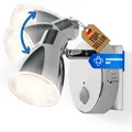 Produktbild: 2635-018 LED Sensor Nachtlicht – Chrom – Drehbar  Schwenkbar – Automatikfunkt...