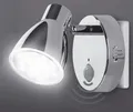 Produktbild: 2635-018 LED Nachtlicht Bewegungsmelder chrom Steckerlicht Lampe für Steckdose