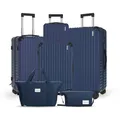 Produktbild: Trolleyset LG2 Hartschalen-Koffer set (S,M,L,XL) Rollkoffer, Reisekoffer, Handgepäck 4 Rollen, ABS-Material, TSA Zollschloss, 6-teiliges Set