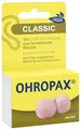 Produktbild: OHROPAX Classic Ohrstöpsel – VOR-Ohr-Stöpsel zum Schutz vor Lärm, Nässe und Wind – aus formbarem, anschmiegsamen Wachs – bequem und für alle Ohren geeignet – Schalldämmwert SNR 21 dB – 12 Stück