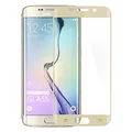 Produktbild: doupi FullCover Panzerfolie für Samsung Galaxy S6 Edge, Preimium 9H Hartglas HD Displayschutz Anti Kratzer Glas Schutzfolie, gold