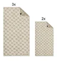 Produktbild: JOOP Handtuchset: 1611 Cornflower Farbe Creme 36, 3x Handtuch+ 2x Gästetuch,