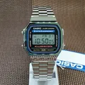 Produktbild: Casio A168WA-1W Digital Alarm Edelstahl Illuminator Vintage Uhr A168WA-1
