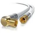 Produktbild: Primewire SAT-Kabel, Koax, F-Stecker, HDTV SAT Koax Kabel 90° gewinkelt, 4fach Schirmung, 135dB, 75Ohm - 12,5m