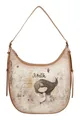 Produktbild: Anekke Memories Hobo Bag L Schultertasche Tasche Multicolor beige Motiv Neu