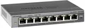 Produktbild: Netgear GS108E Managed Switch 8 Port Gigabit Ethernet LAN Switch Plus (Netzwerk Switch Managed, VLAN, IGMP Snooping, QoS, lüfterlos, robustes Metallgehäuse, ProSAFE Lifetime-Garantie)