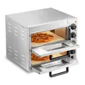 Produktbild: VEVOR Kommerzieller Pizzaofen Backofen 356mm Edelstahl Elektrisch 4 Drehknöpfe