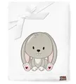 Produktbild: Be Mammy Warme Kuscheldecke Babydecke Blanket Baby Geschenk BE20-168 (Weiß - Kaninchen)