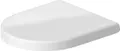 Produktbild: Duravit WC-Sitz mit SoftClose Scharniere edelstahl, weiß 0069890000