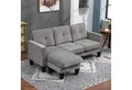 Produktbild: HOMCOM Ecksofa Eckcouch in L-Form, Eckgarnitur, 3-Sitzer-Sofa 1 Teile, für Wohnzimmer, Braun