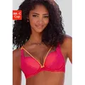 Produktbild: Push-up-BH VIVANCE, Damen, Gr. 90, Cup A, pink, Spitze, Obermaterial: 73% Polyamid, 17% Polyester, 10% Elasthan, BHs Push-up-BH, mit Bügel mit dekorativen, elastischen Zierbändern, sexy Dessous