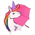 Produktbild: Regenschirm Kinderschirm Kinderregenschirm Einhorn Regenbogen Mähne pink rosa...
