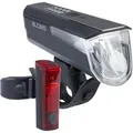 Produktbild: BÜCHEL Fahrrad Akkuleuchten-Set BLC 820 + DUO LED  80/40/15 Lux schwarz (ohne Stoptech)