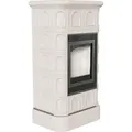 Produktbild: Kamineinsatz Aus Stahl Kratki Blanka 8 Kw Ø 160 Creme Kachel