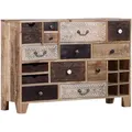 Produktbild: Landscape Sideboard, Mehrfarbig, Natur, Metall, Akazie, Mangoholz, massiv, 14 Schublade(n) Schubladen, 114x80x39 cm, Beimöbel erhältlich, stehend, Holzmöbel, Kleinmöbel Holz, Holzkommoden, Sideboards Holz