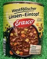 Produktbild: (4,88€/L) 3x Erasco Westfälischer Linsen Eintopf mit Essig Linsensuppe Mittagess