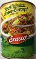 Produktbild: Erasco Westfälischer Linsen Eintopf mit Essig verzehrfertig 800g Dose, 6er Pack