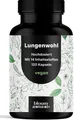 Produktbild: Lungenkraut Kapseln - 120 Stück - 14 Inhaltsstoffe - Vegan - Laborgeprüft