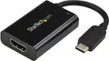 Produktbild: StarTech.com USB C to HDMI 2.0 Adapter with Power Delivery, 4K 60Hz USB Type-C to HDMI Display/Monitor Video Converter, 60W PD Pass-Through Charging Port, Thunderbolt 3 Compatible, Black - USB-C Display Adapter (CDP2HDUCP)