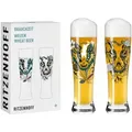 Produktbild: Ritzenhoff Weizenbiergläser Brauchzeit Weizen 2er-Set 004, Weizenglas, Petra Mohr, Glas, 646 ml, 3481004