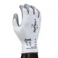 Produktbild: 12x Handschuhe HyFlex 11-800 Größe 8 weiß/grau EN 388 PSA-Kategorie II ANSELL