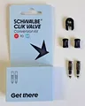Produktbild: Schwalbe Clik Valve SV Ventil-Umrüstsatz Kit 2x Ventile SCV, 1xKey, 2xStaubkappe