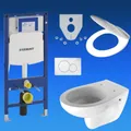 Produktbild: Geberit Duofix UP320 Vorwandelement Wand Tiefspül WC Sigma01 & WC-Sitz WC Set