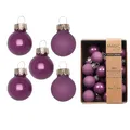 Produktbild: Weihnachtskugeln Glas 2cm 25 Stück - matt & glänzend - Mini Christbaumkugeln Weihnachtsbaumkugeln für Weihnachten - Christbaumschmuck & Weihnachtsbaumschmuck - Wild Mauve