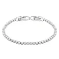 Produktbild: Swarovski Emily Armband, Rundschliff, Weiß, Rhodiniert