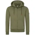 Produktbild: Rock Creek Kapuzenpullover Herren Hoodie Sweatjacke mit Kapuze H-392 grün 4XL