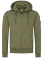 Produktbild: Rock Creek Herren Kapuzenpullover mit Reißverschluss Pullover Hoodie Kapuzenjacke Sweatshirt Kapuzensweatjacke Kapuzenpulli H-392 Duneklgrün 4XL