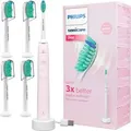 Produktbild: Philips Sonicare Schallzahnbürste HX3651/11 Rosa mit 4 Aufsteckbürsten - Rosa