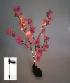 Produktbild: Solar LED Blütenstrauch rosa 90cm Gartenstecker Lichterstrauch Zweige Gartendeko