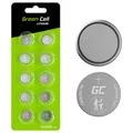 Produktbild: 10er Multipack Green Cell Knopfzelle CR1620 3 V 10 St. 70 mAh Lithium CR1620