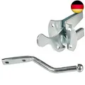 Produktbild: 210182 Gartentorverschluss | galvanisch blau verzinkt | Plattenlänge 55 mm | Pla